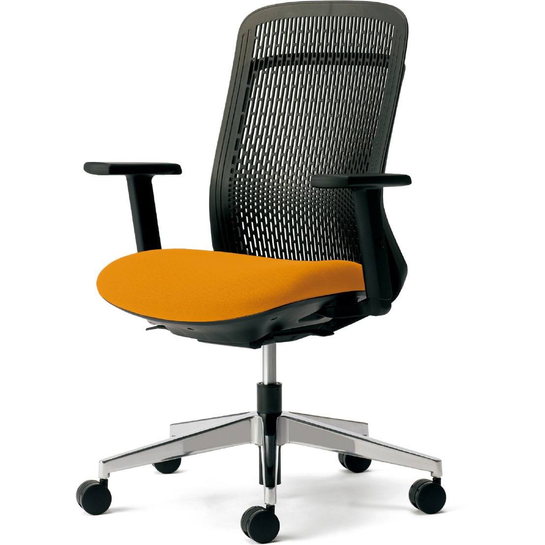 KD-TR63SEL OR チェア Try アルミ脚 ハイバック スモークブラックシェル(組立サービスなし) プラス[家具] アジャスト肘   KD-TR63SEL OR 35,737円