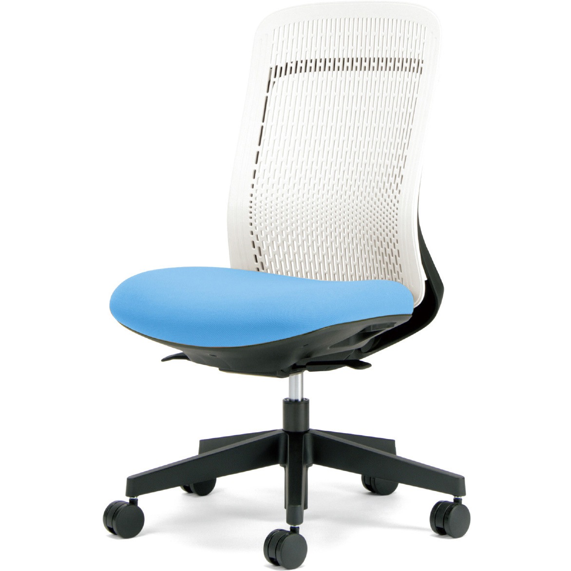 KC-TR51SEL SB チェア Try 樹脂脚 ハイバック ホワイトシェル(組立サービスなし) プラス[家具] 肘なし   KC-TR51SEL SB