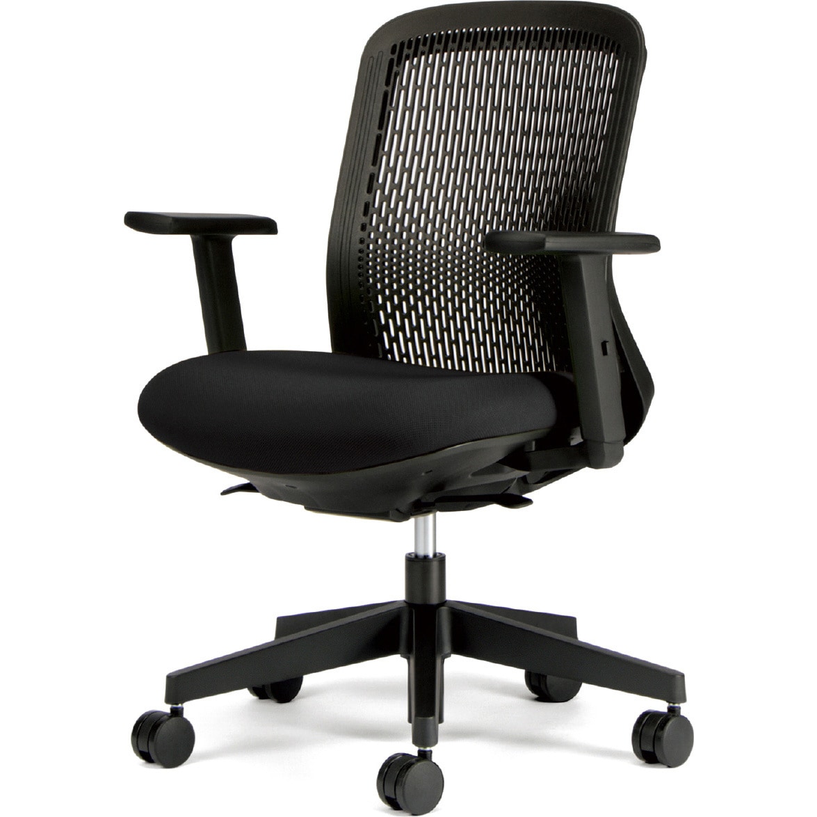 KD-TR60SEL BK チェア Try 樹脂脚 ローバック スモークブラックシェル(組立サービスなし) プラス[家具] アジャスト肘   KD-TR60SEL BK 29,887円