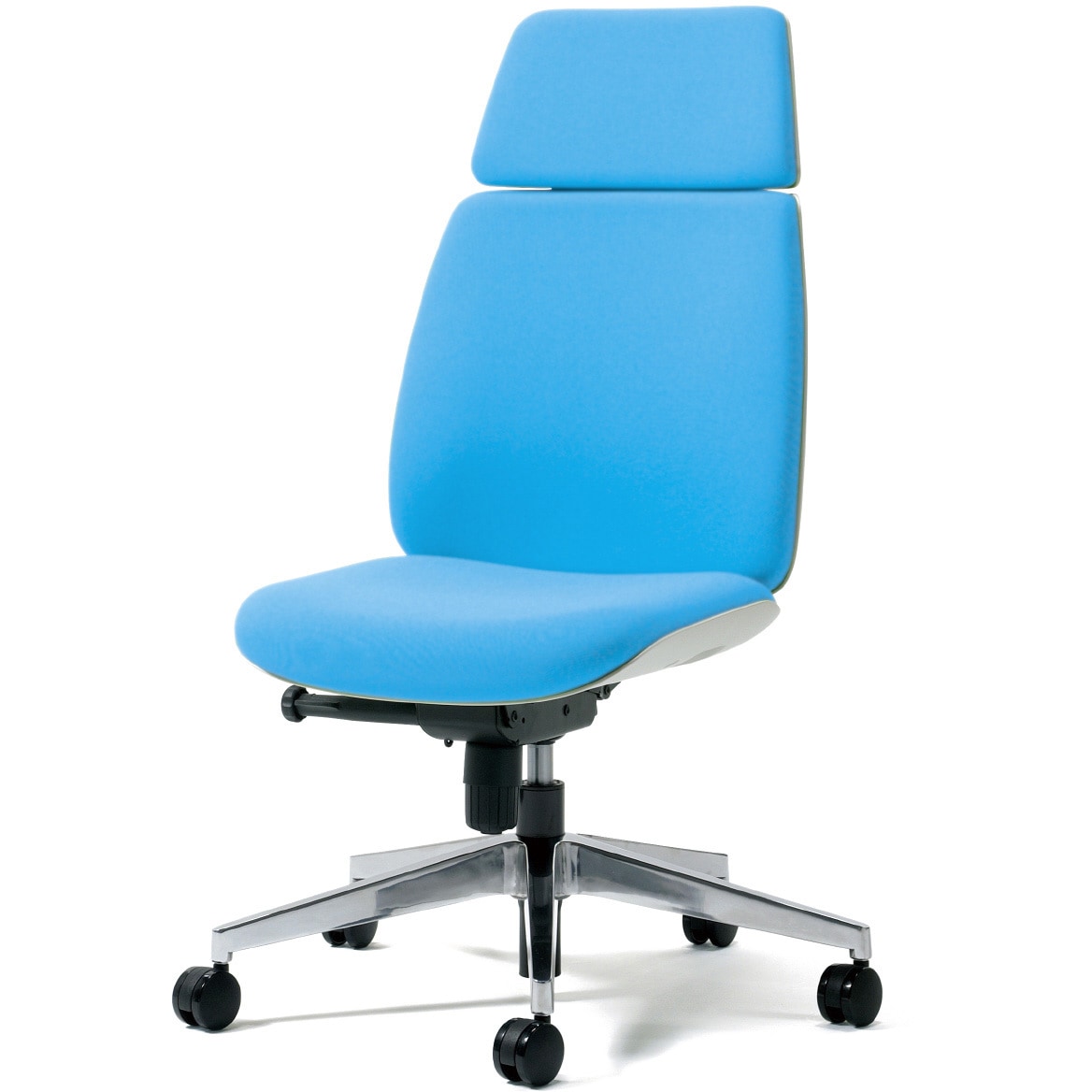 KC-UC56SEL-N SB チェア Uチェア ハイバック アルミ脚 ホワイトシェル(組立サービス付き) プラス[家具] 組立・設置・取付 肘なし   KC-UC56SEL-N SB