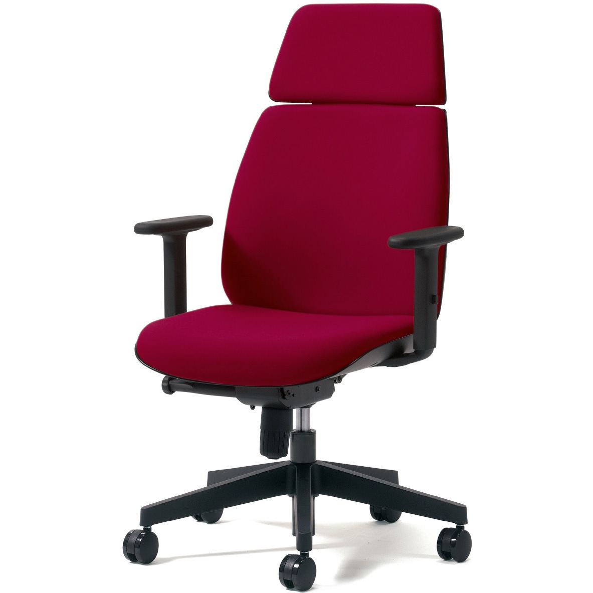 KD-UC63SEL-N RD チェア Uチェア ハイバック 樹脂脚 ブラックシェル(組立サービス付き) プラス[家具] 組立・設置・取付 アジャスト肘   KD-UC63SEL-N RD