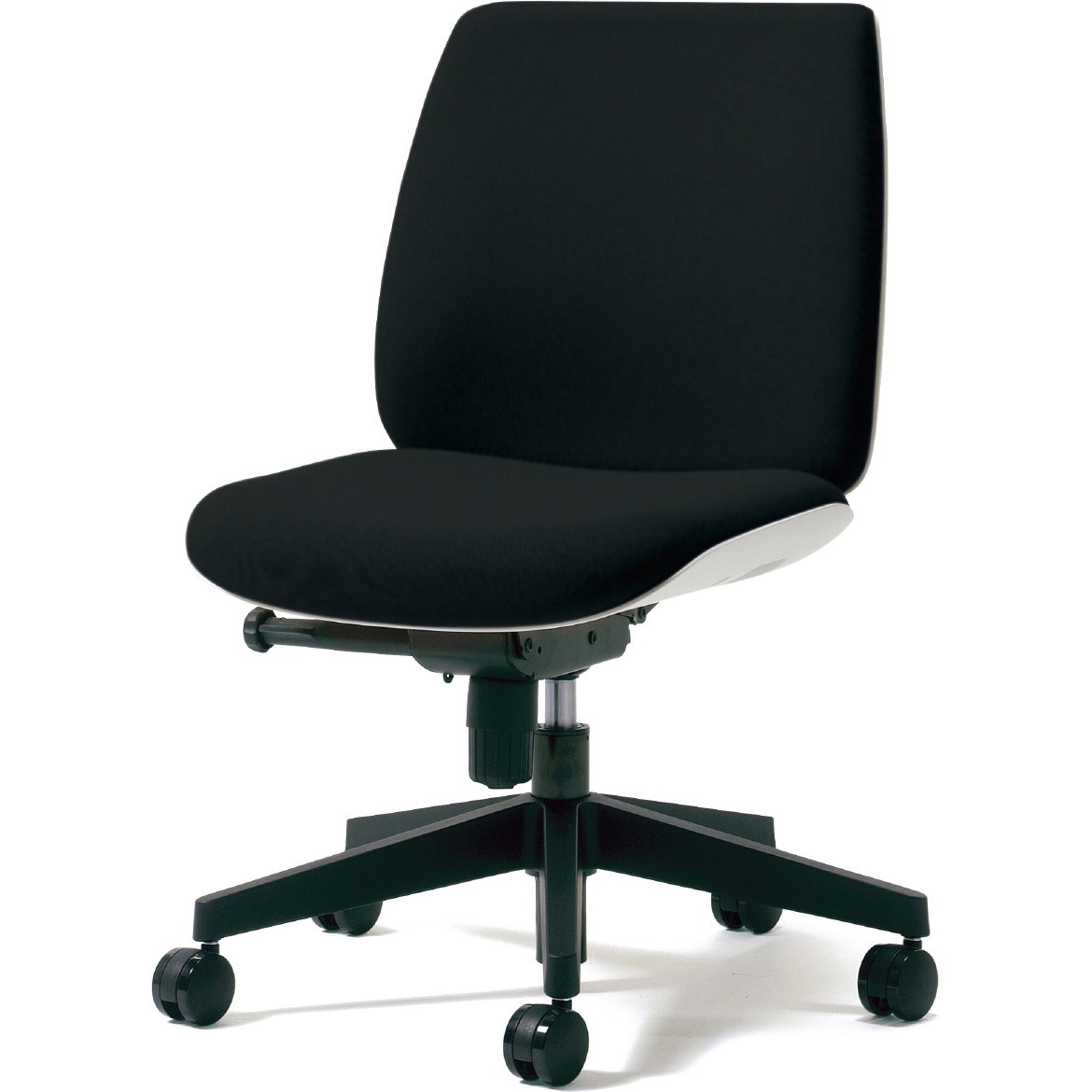 KC-UC50SEL-N BK チェア Uチェア ローバック 樹脂脚 ホワイトシェル(組立サービス付き) プラス[家具] 組立・設置・取付 肘なし   KC-UC50SEL-N BK