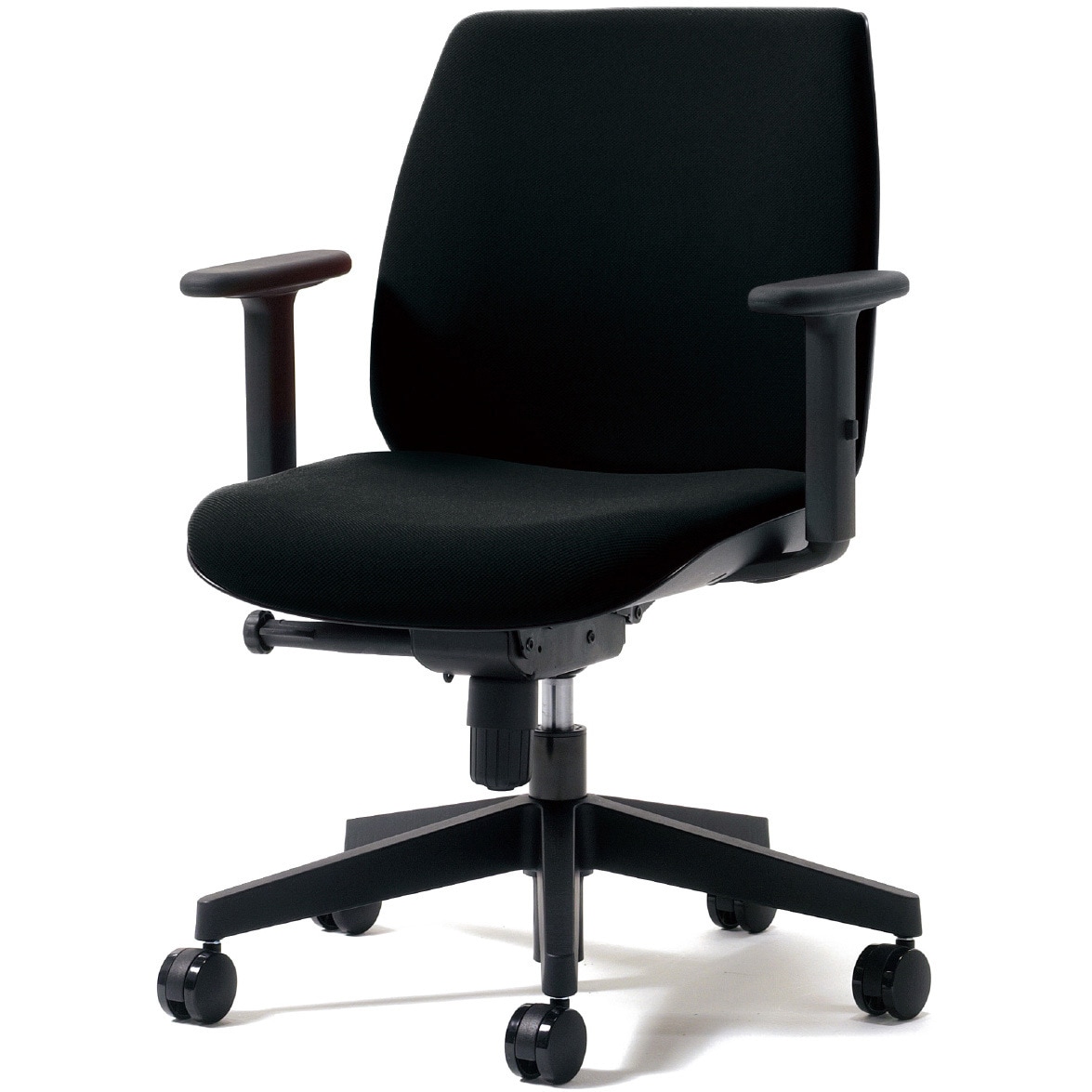 KD-UC61SEL-N BK チェア Uチェア ローバック 樹脂脚 ブラックシェル(組立サービス付き) プラス[家具] 組立・設置・取付 アジャスト肘   KD-UC61SEL-N BK