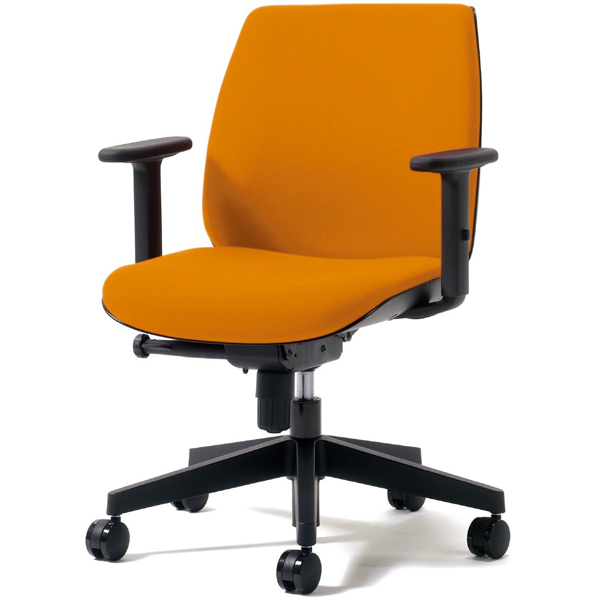 KD-UC61SEL-N OR チェア Uチェア ローバック 樹脂脚 ブラックシェル(組立サービス付き) プラス[家具] 組立・設置・取付 アジャスト肘   KD-UC61SEL-N OR