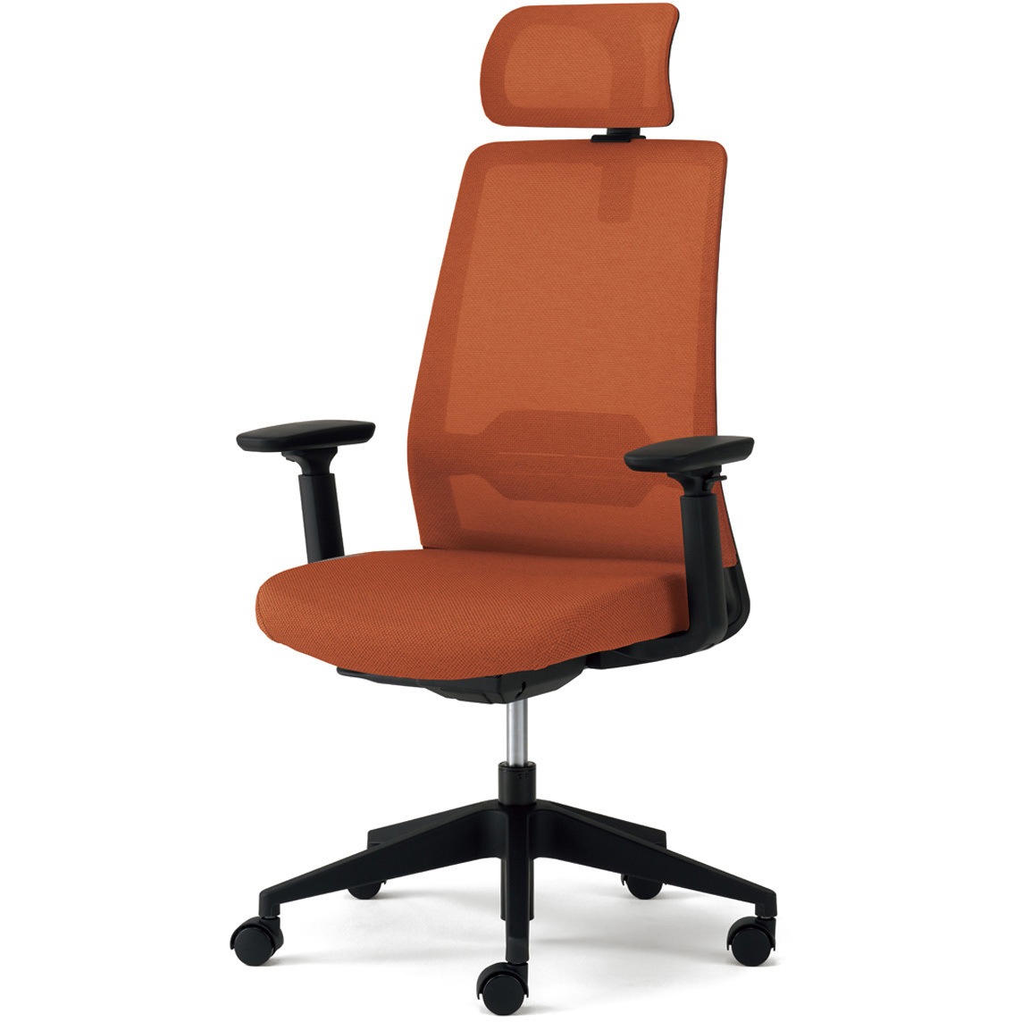 KD-DPC5-62MKL OR チェア DP-C5 deli-PLUS(デリ-プラス) ヘッドレスト付 テラコッタオレンジ色 KD-DPC5-62MKL OR