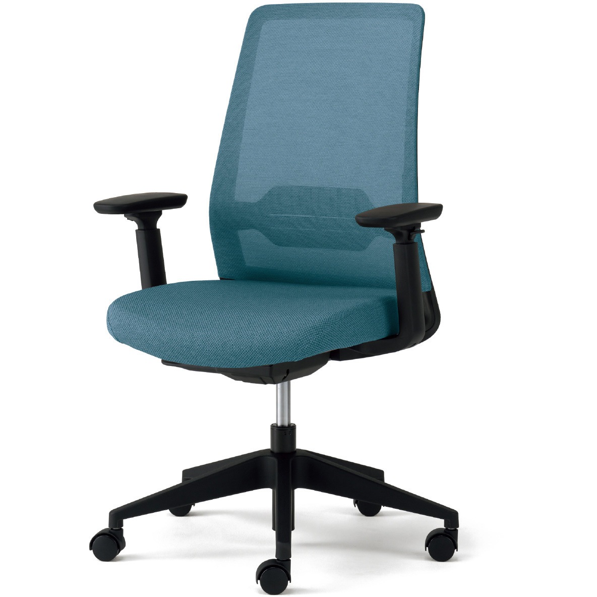 KD-DPC5-60MKL BL チェア DP-C5 deli-PLUS(デリ-プラス) アジャスト肘 セージブルー色   KD-DPC5-60MKL BL