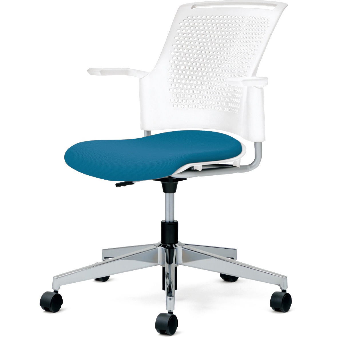 MB-W55SHL-N SBL チェア チェダーC 回転脚 背ヌード 肘付 1台 プラス[家具] 【通販モノタロウ】