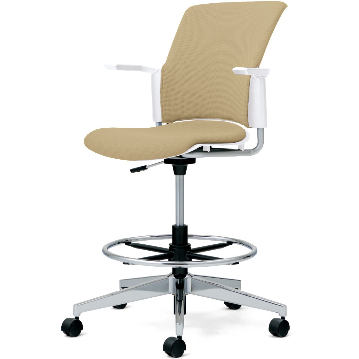 MB-W56SL-2N SBE チェア チェダーC 回転脚ハイタイプ 背クッション 肘付 1台 プラス[家具] 【通販モノタロウ】