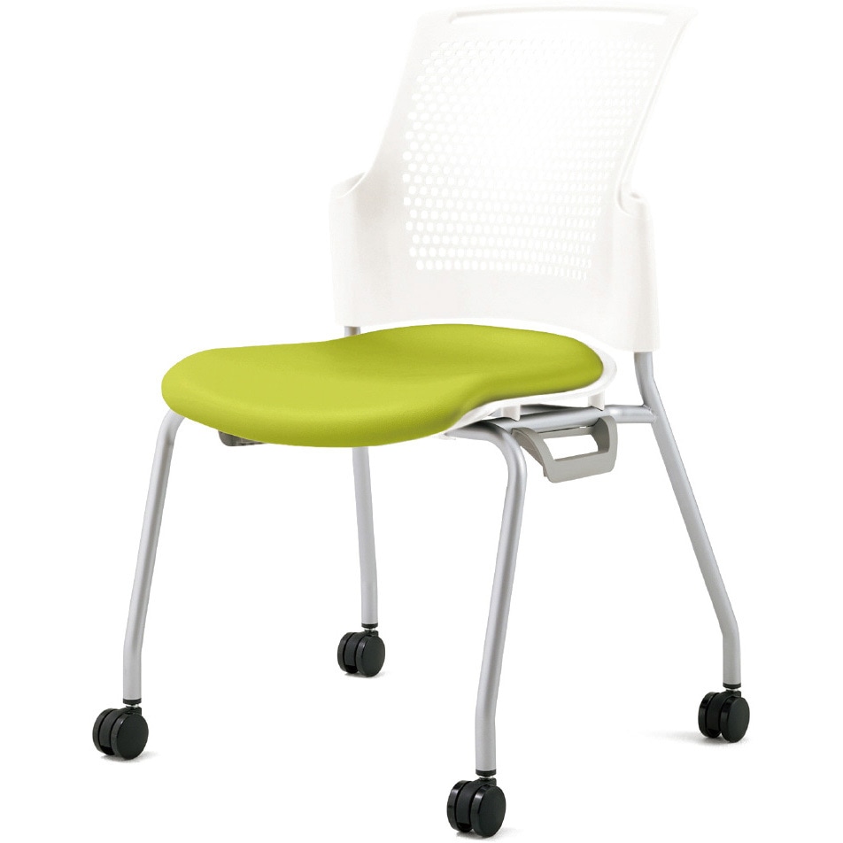 MC-W53NH YG チェア チェダーC ビニルレザー張り キャスター脚 背ヌード 肘なし 1台 プラス[家具] 【通販モノタロウ】