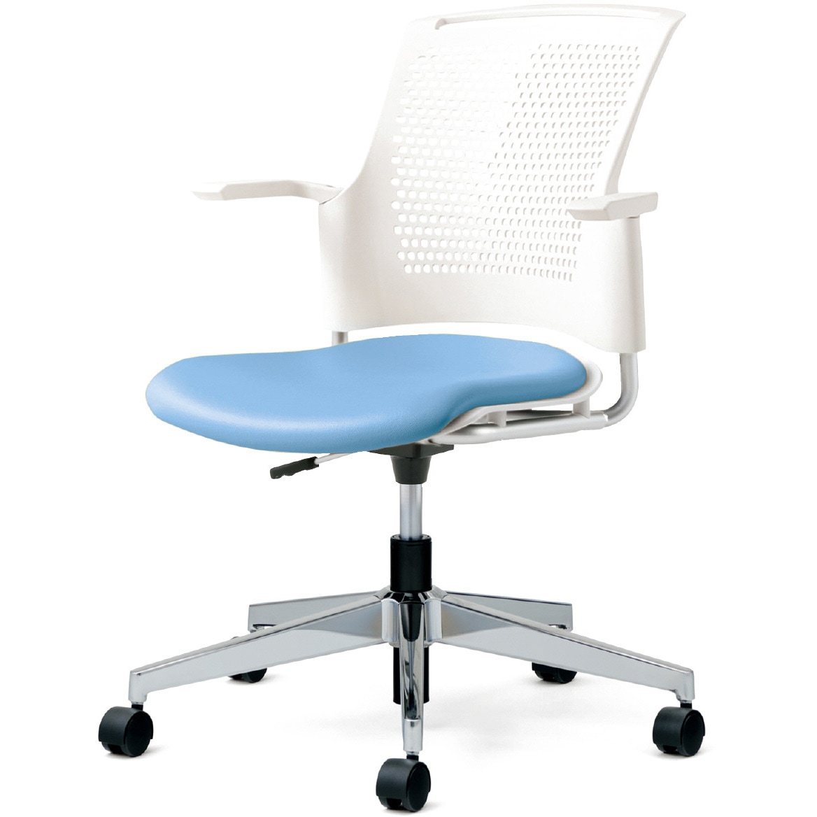 MB-W55NHL-N LB チェア チェダーC ビニルレザー張り 回転脚 背ヌード 肘付 1台 プラス[家具] 【通販モノタロウ】