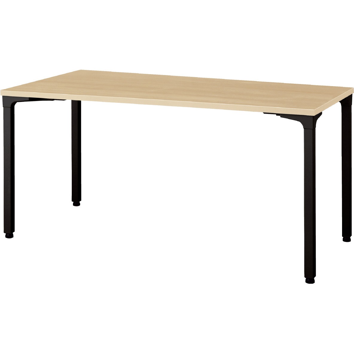 NN-1509PARV SW/BK 会議テーブル ロンナ 抗ウイルス天板 4本脚アジャスタータイプ 長方形(組立サービス付き) 1台 プラス[家具] 【通販モノタロウ】