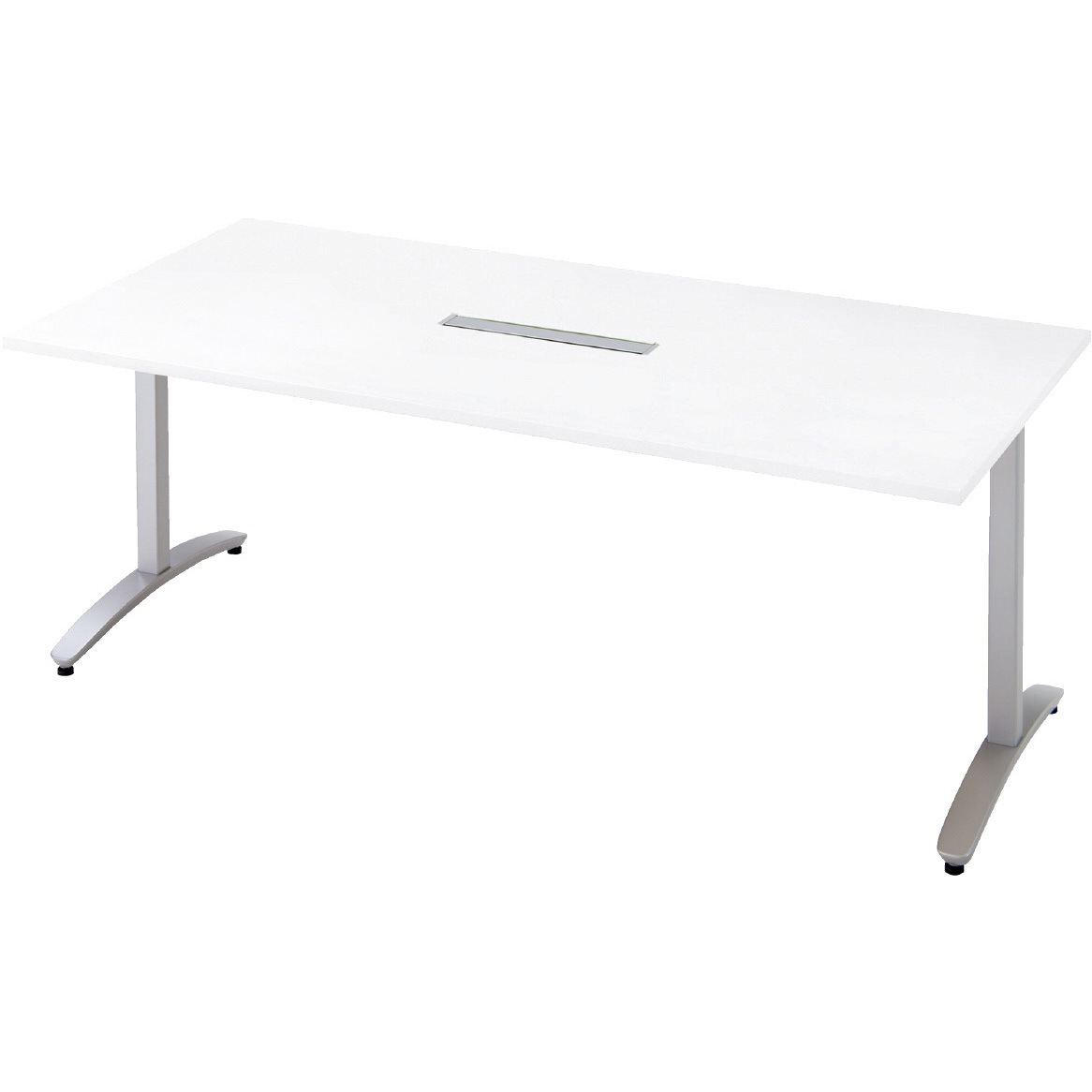 NN-1809TARH W4/M4 会議テーブル ロンナ T字脚アジャスタータイプ 配線口あり 長方形(組立サービス付き) プラス[家具] 組立・設置・取付 奥行900mm