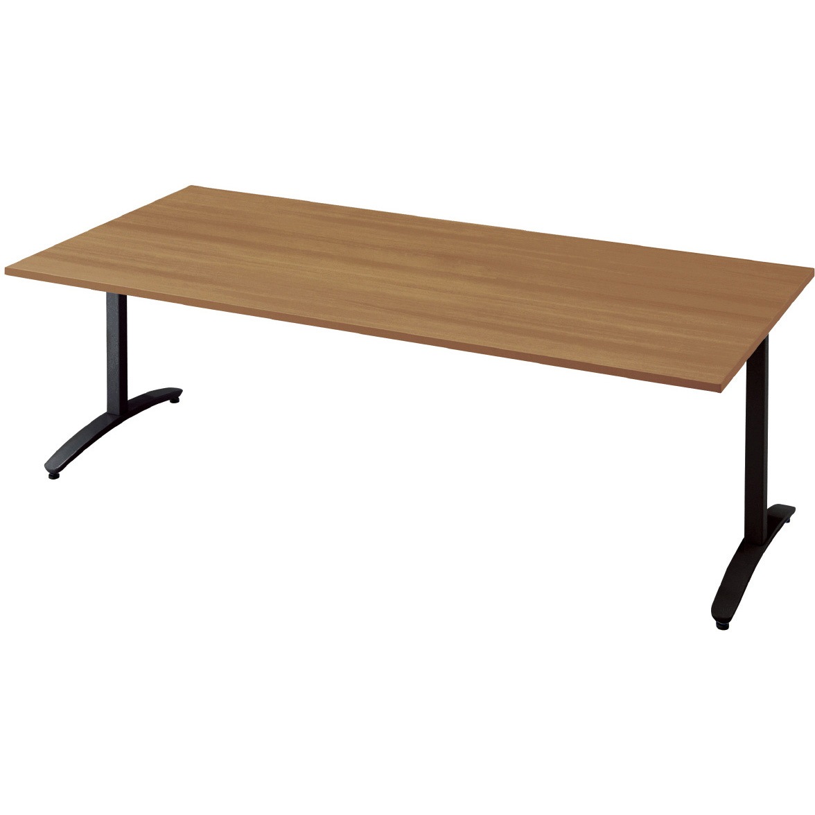 NN-2110TAR T2/BK 会議テーブル ロンナ T字脚アジャスタータイプ 配線口なし 長方形(組立サービス付き) プラス[家具] 組立・設置・取付 奥行1000mm