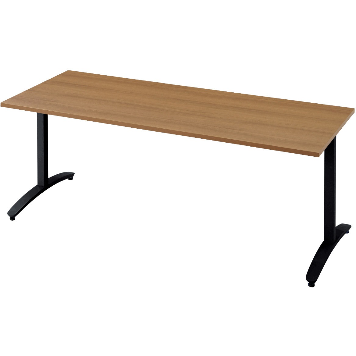 NN-1807TAR T2/BK 会議テーブル ロンナ T字脚アジャスタータイプ 配線口なし 長方形(組立サービス付き) プラス[家具] 組立・設置・取付 奥行750mm