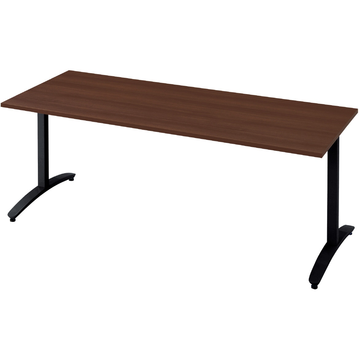 NN-1807TAR LM/BK 会議テーブル ロンナ T字脚アジャスタータイプ 配線口なし 長方形(組立サービス付き) プラス[家具] 組立・設置・取付 奥行750mm