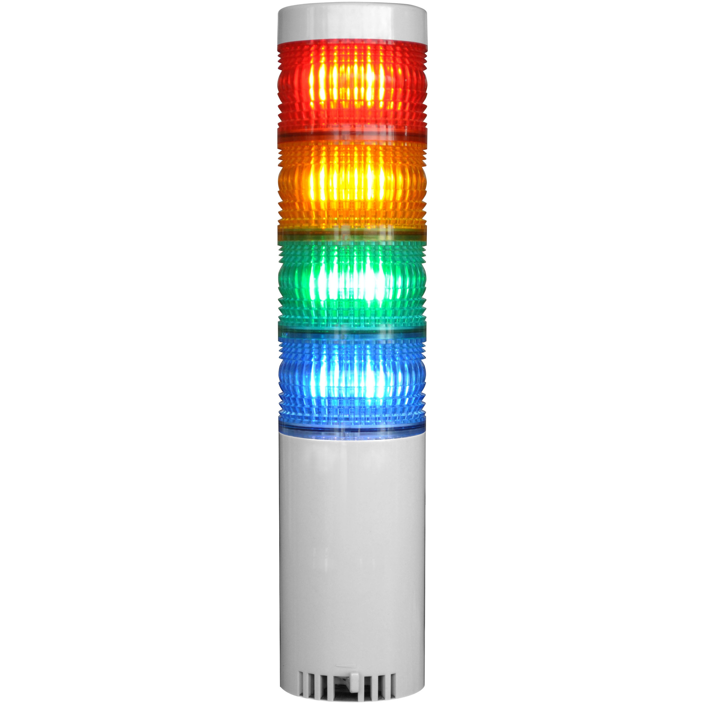 VT06C-024K4/P7 LED積層灯Φ66/ニコタワー(単色/屋内) 日恵製作所 4段 赤/黄/緑/青配列