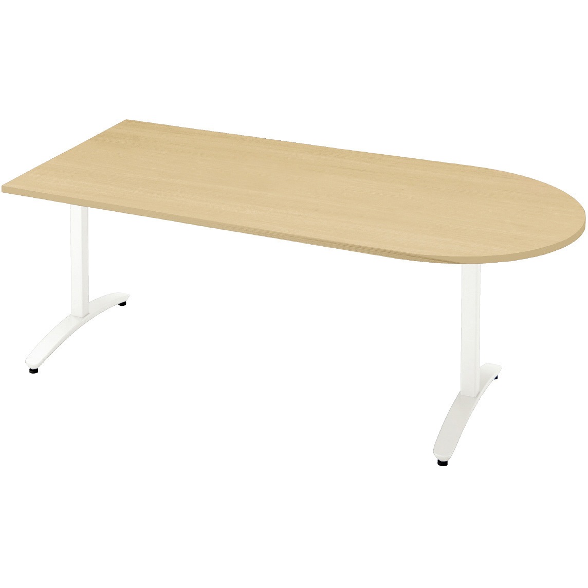 NN-1809TAU LW/W4 会議テーブル ロンナ T字脚アジャスタータイプ 配線口なし U字形(組立サービス付き) プラス[家具] 組立・設置・取付 奥行900mm
