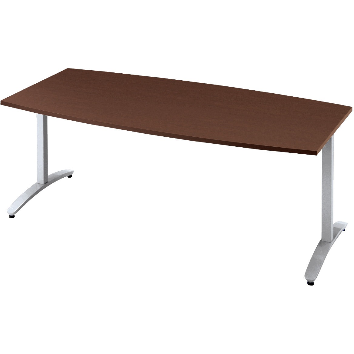 NN-1809TAB LM/M4 会議テーブル ロンナ T字脚アジャスタータイプ 配線口なし ボート形(組立サービス付き) プラス[家具] 組立・設置・取付 奥行900mm