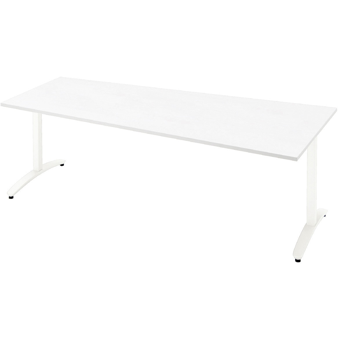 NN-2110TAD W4/W4 会議テーブル ロンナ T字脚アジャスタータイプ 配線口なし 長台形(組立サービス付き) プラス[家具] 組立・設置・取付 奥行1000mm