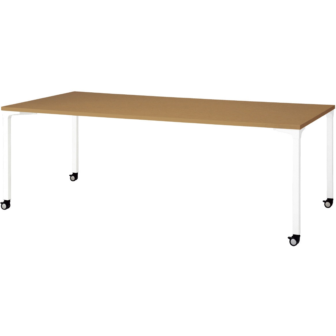 NN-2110PKR T2/W4 会議テーブル ロンナ 4本脚キャスタータイプ 長方形(組立サービス付き) プラス[家具] 組立・設置・取付 奥行1000mm