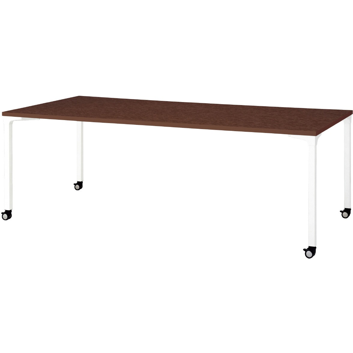 NN-2110PKR LM/W4 会議テーブル ロンナ 4本脚キャスタータイプ 長方形(組立サービス付き) プラス[家具] 組立・設置・取付 奥行1000mm