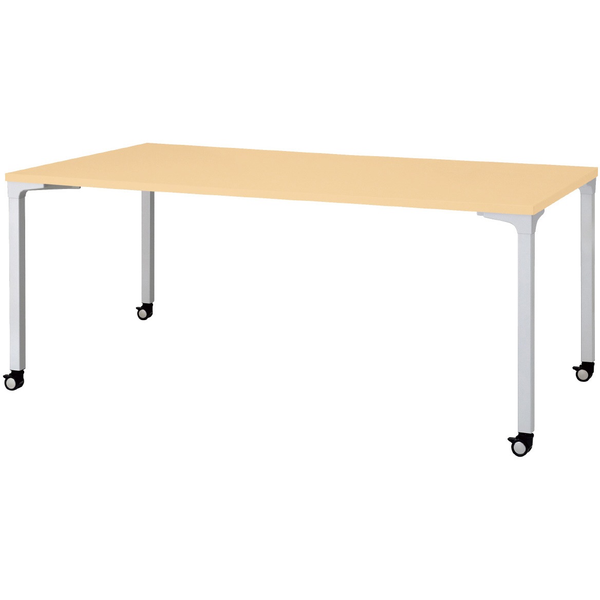 NN-1809PKR WM/M4 会議テーブル ロンナ 4本脚キャスタータイプ 長方形(組立サービス付き) プラス[家具] 組立・設置・取付 奥行900mm