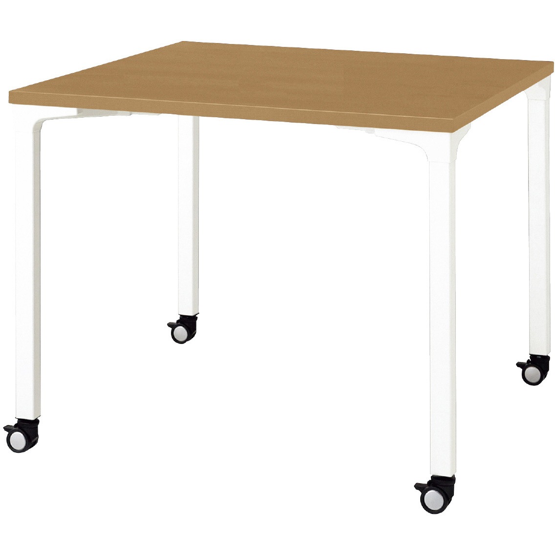 NN-0909PKS T2/W4 会議テーブル ロンナ 4本脚キャスタータイプ 正方形(組立サービス付き) プラス[家具] 組立・設置・取付 奥行900mm