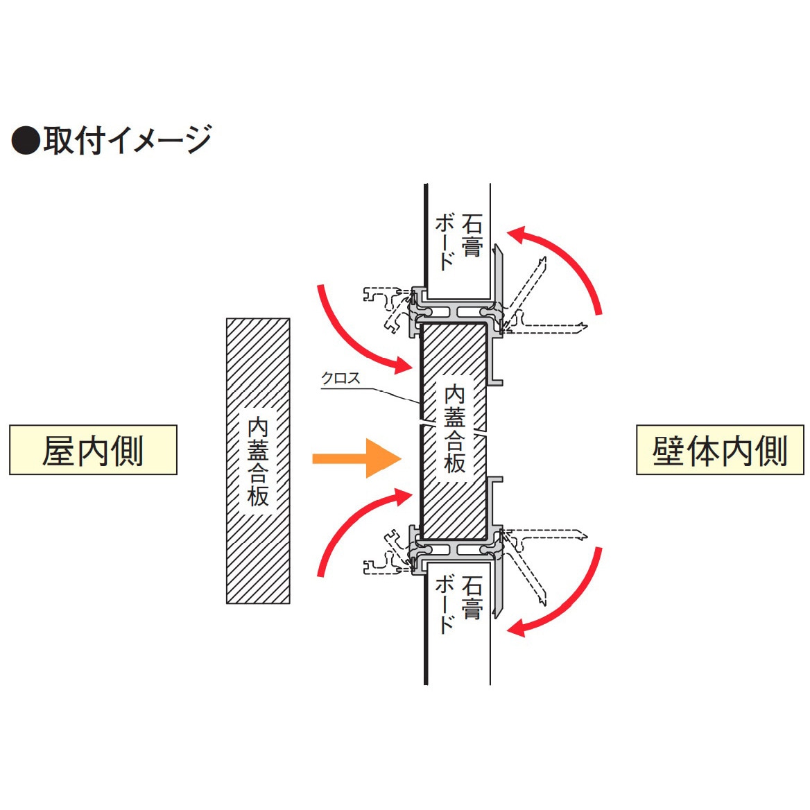 W1220W 壁用点検口枠 W-10(12．5ミリ) フクビ化学 開口寸法215-215mm 1