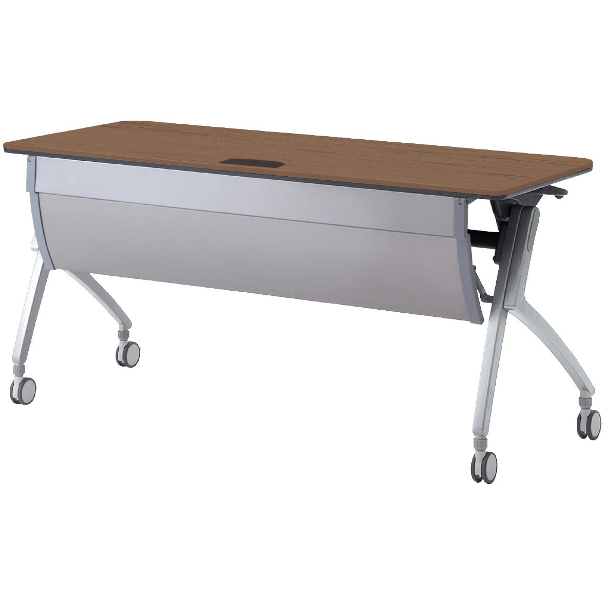 XT-515MWTN PW 会議テーブル ルアルコ 幕板付・配線口付・棚板なし(組立サービスなし) プラス[家具] 奥行450mm  XT-515MWTN PW 65,890円