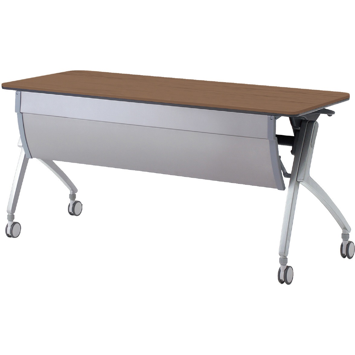 XT-520MTN PW 会議テーブル ルアルコ 幕板付・配線口なし・棚板なし(組立サービスなし) プラス[家具] 奥行600mm  XT-520MTN PW