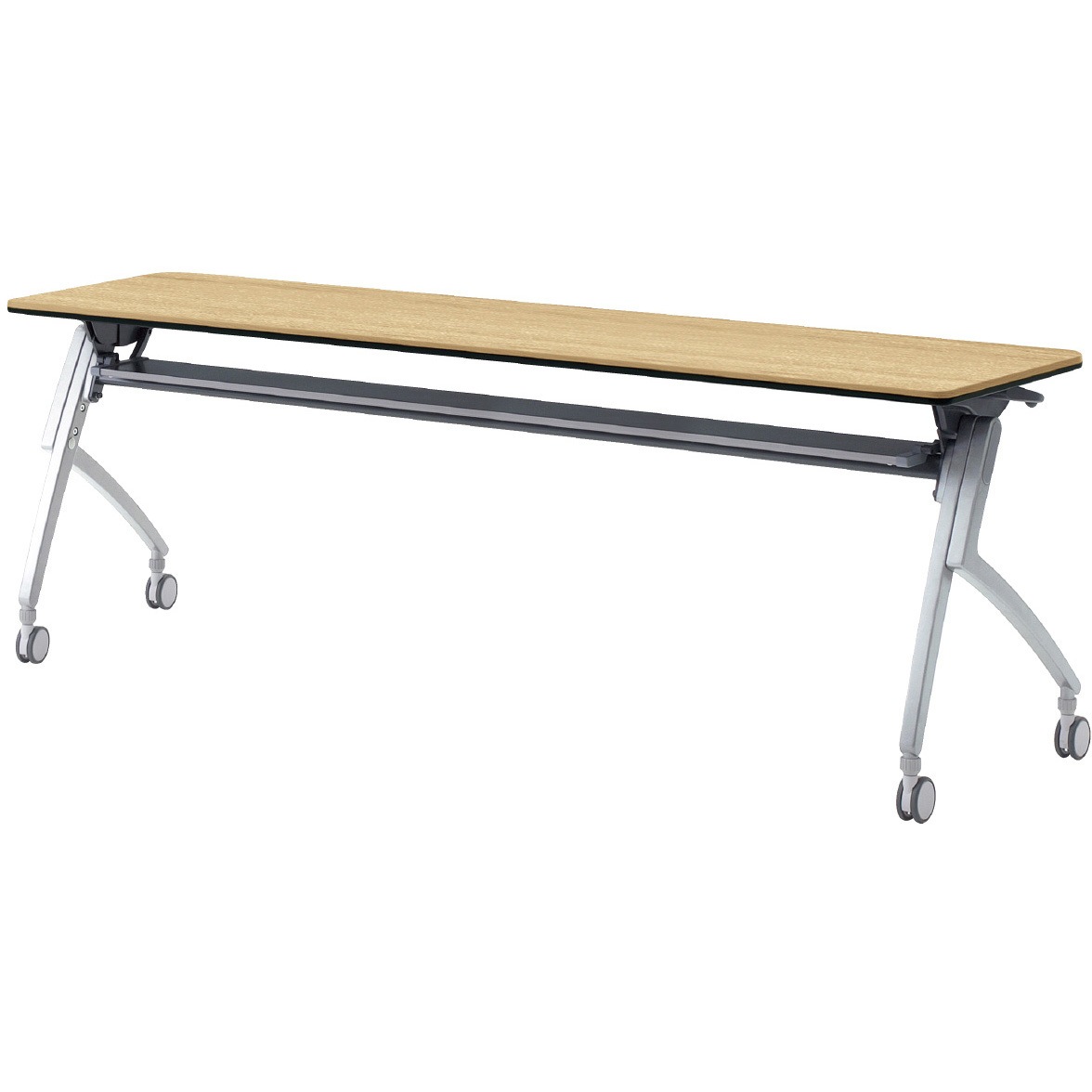 XT-715 LW 会議テーブル ルアルコ 幕板なし・配線口なし・棚板付(組立サービスなし) プラス[家具] 奥行450mm  XT-715 LW