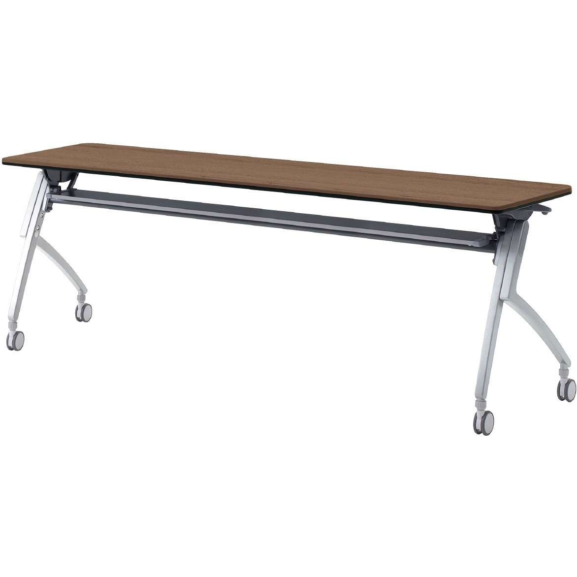 XT-715 PW 会議テーブル ルアルコ 幕板なし・配線口なし・棚板付(組立サービスなし) プラス[家具] 奥行450mm  XT-715 PW