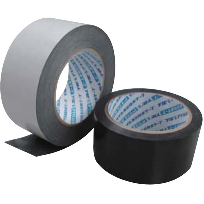 光洋化学 気密防水テープ エースクロス アクリル系強力粘着 片面テープ 011 黒 100mm×20m 18巻セット - 1