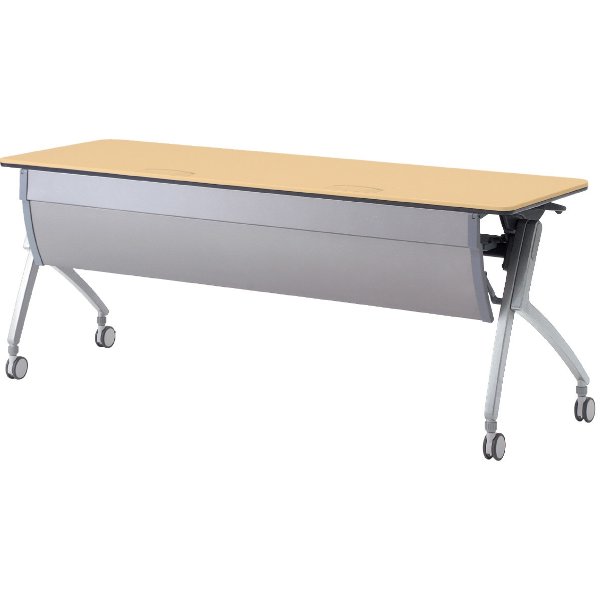 XT-620MW WM 会議テーブル ルアルコ 幕板付・配線口付・棚板付(組立サービスなし) プラス[家具] 奥行600mm  XT-620MW WM 71,390円