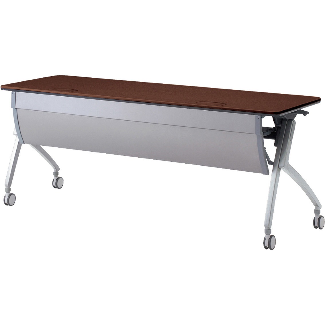 XT-620MW LM 会議テーブル ルアルコ 幕板付・配線口付・棚板付(組立サービスなし) プラス[家具] 奥行600mm  XT-620MW LM