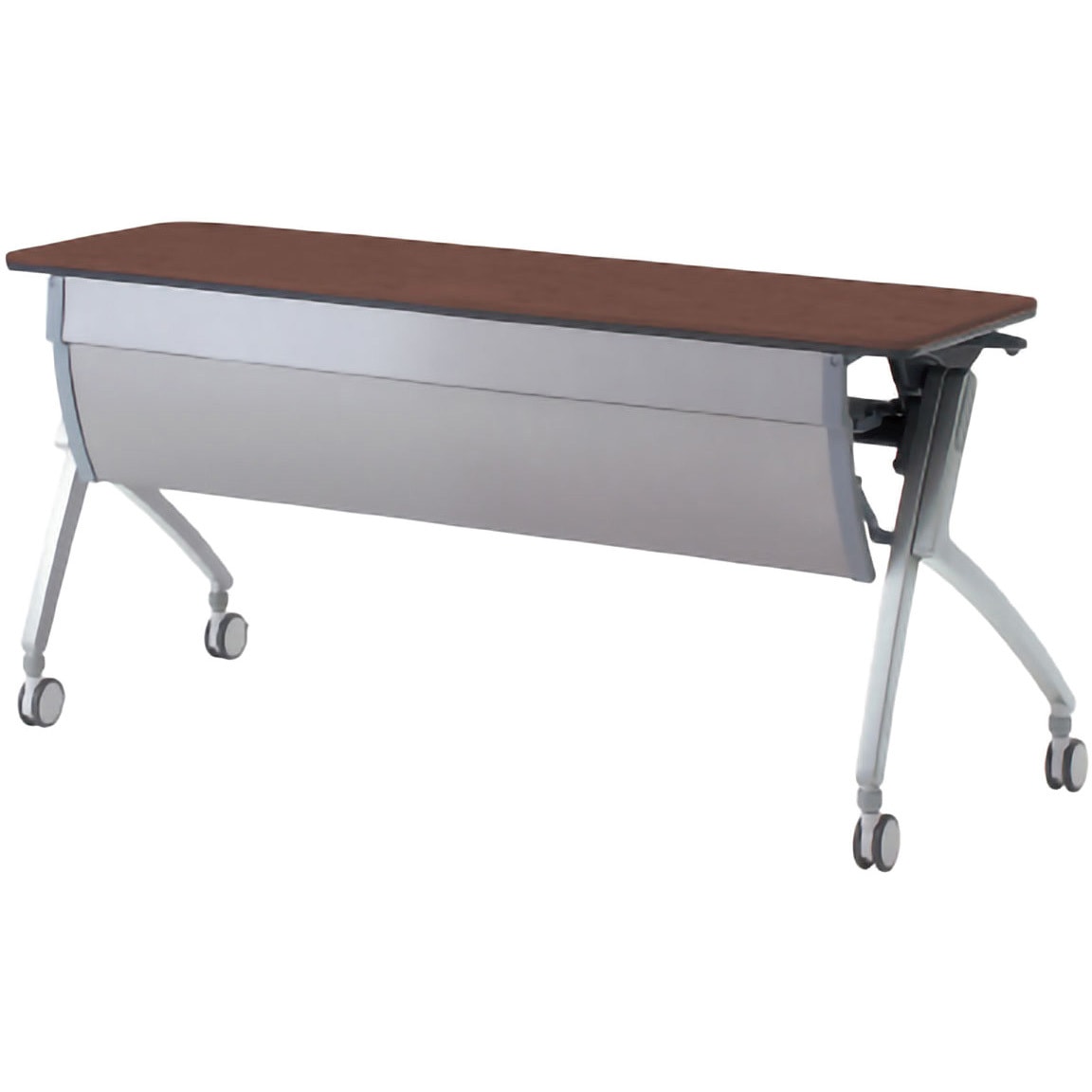 XT-515MW LM 会議テーブル ルアルコ 幕板付・配線口付・棚板付(組立サービスなし) プラス[家具] 奥行450mm  XT-515MW LM