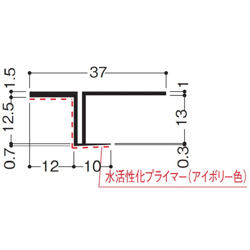 CFP12 目透し見切 1箱(100個) フクビ化学 【通販モノタロウ】