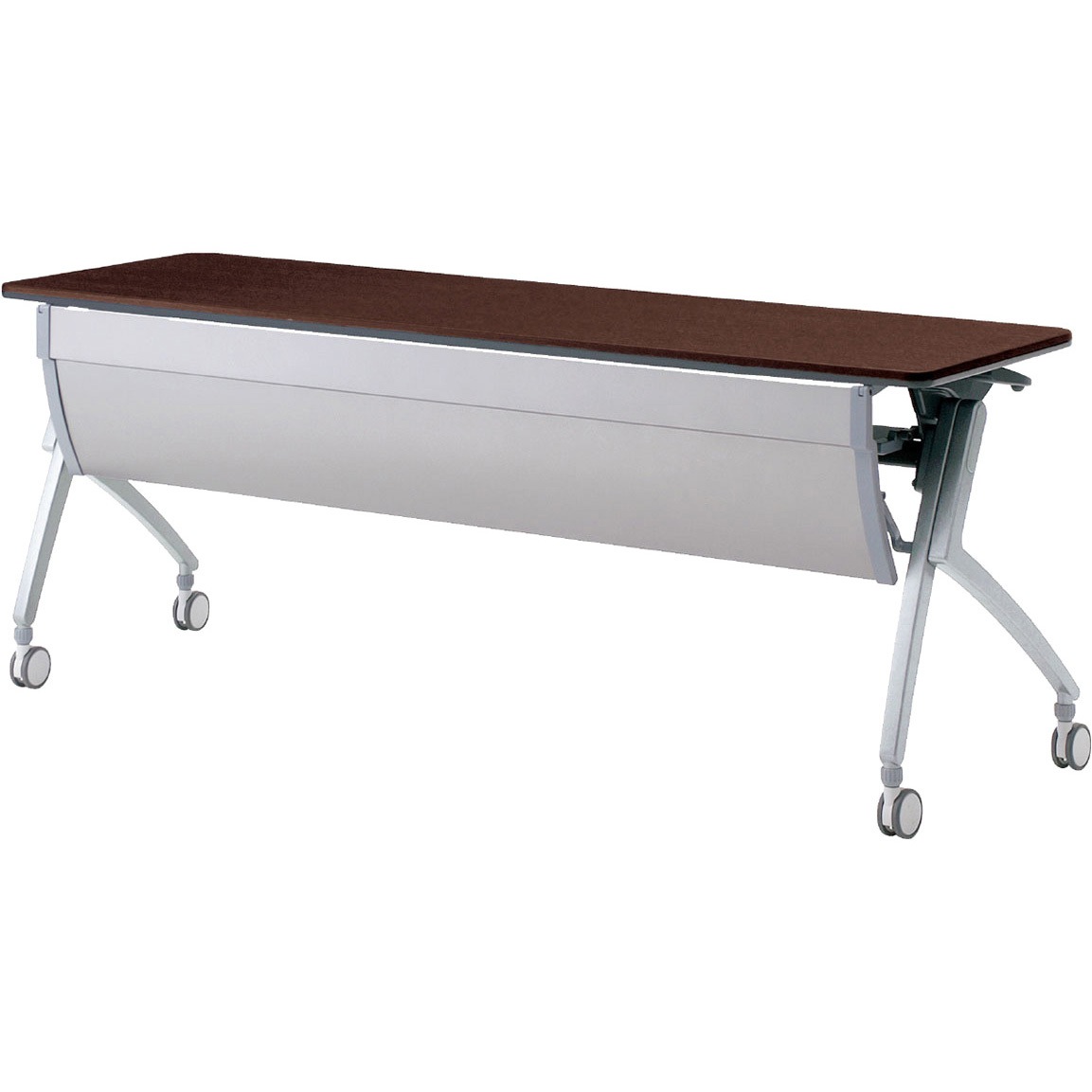 XT-620M LM 会議テーブル ルアルコ 幕板付・配線口なし・棚板付(組立サービスなし) プラス[家具] 奥行600mm  XT-620M LM