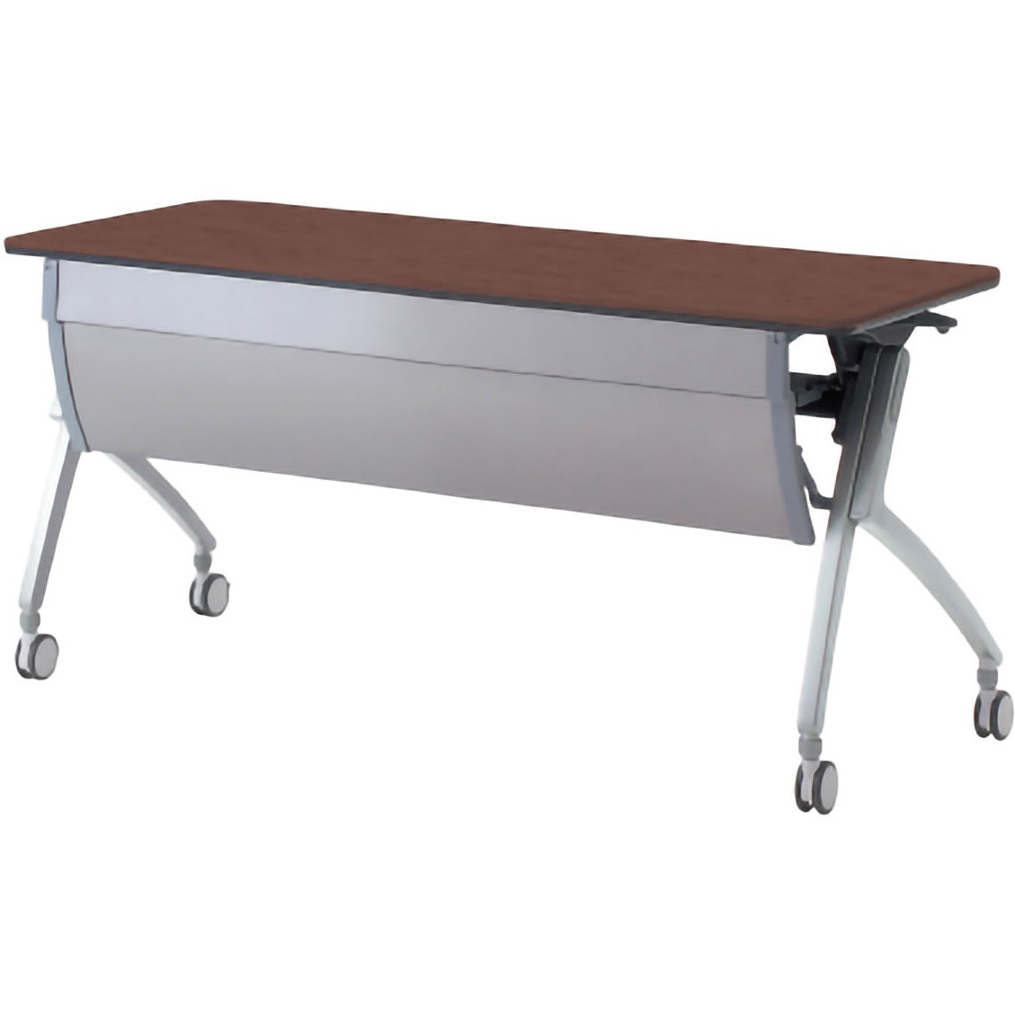 XT-520M LM 会議テーブル ルアルコ 幕板付・配線口なし・棚板付(組立サービスなし) プラス[家具] 奥行600mm  XT-520M LM