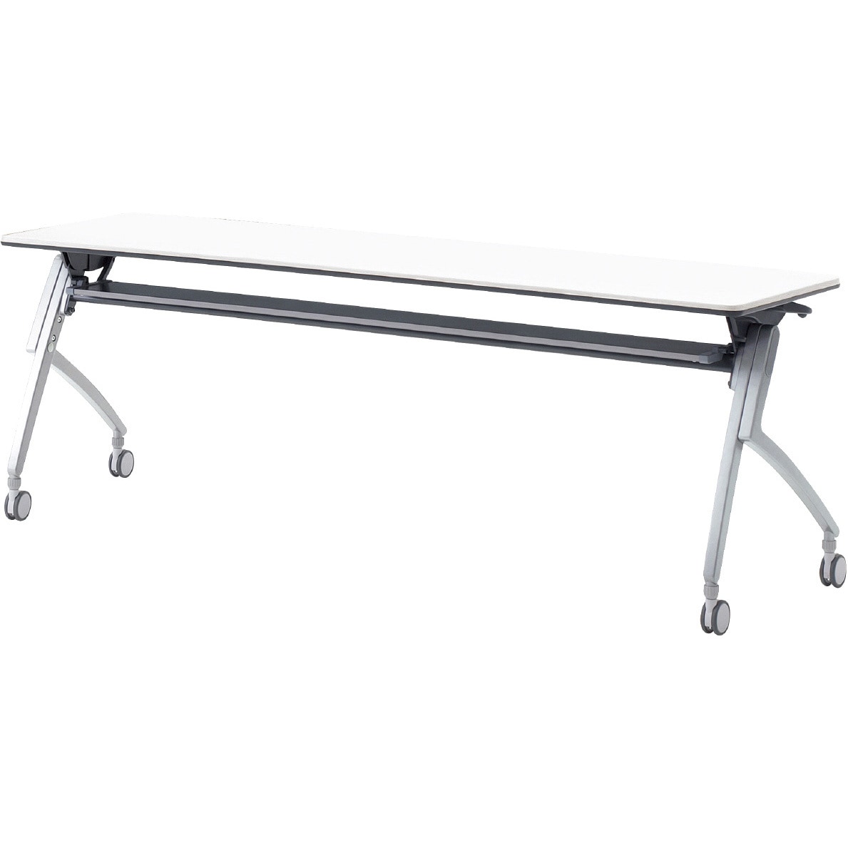 XT-720 WS 会議テーブル ルアルコ 幕板なし・配線口なし・棚板付(組立サービスなし) プラス[家具] 奥行600mm  XT-720 WS