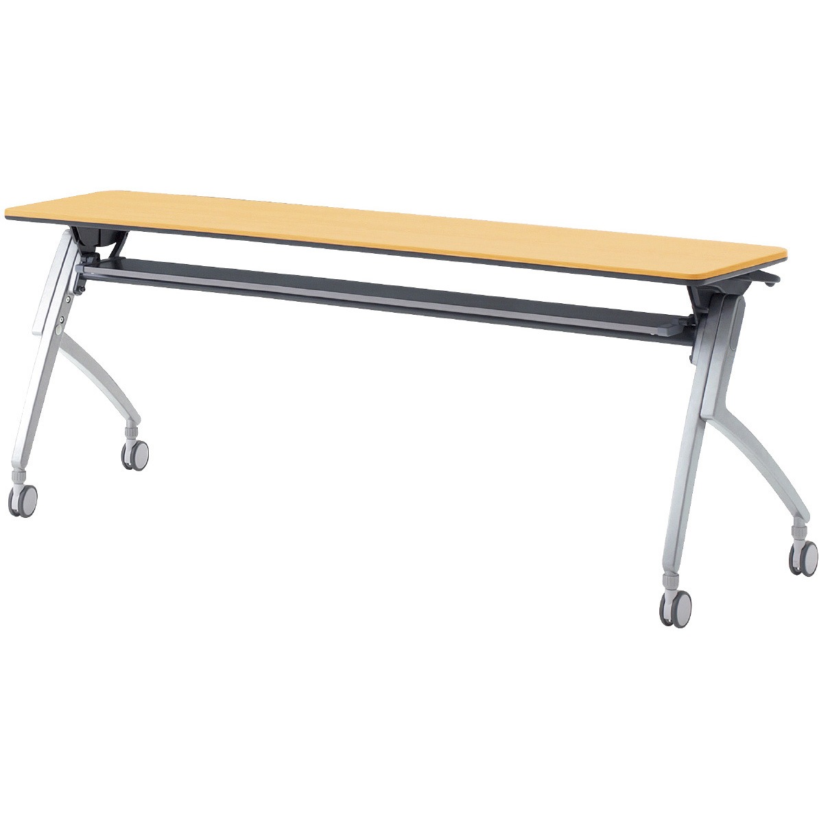 XT-615 WM 会議テーブル ルアルコ 幕板なし・配線口なし・棚板付(組立サービスなし) プラス[家具] 奥行450mm  XT-615 WM