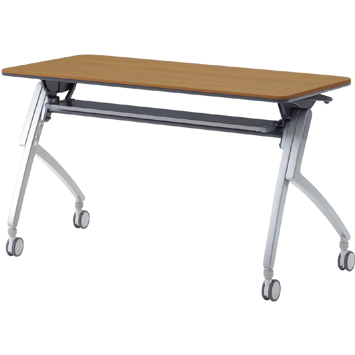 XT-420 T2 会議テーブル ルアルコ 幕板なし・配線口なし・棚板付(組立サービスなし) プラス[家具] 奥行600mm  XT-420 T2