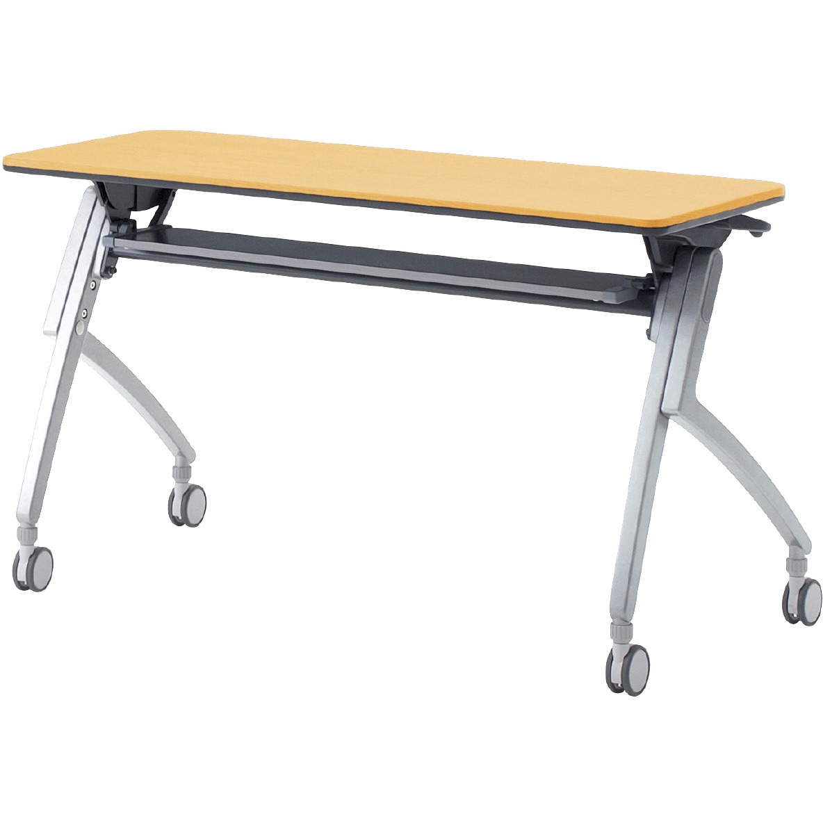 XT-415 WM 会議テーブル ルアルコ 幕板なし・配線口なし・棚板付(組立サービスなし) プラス[家具] 奥行450mm  XT-415 WM 59,988円