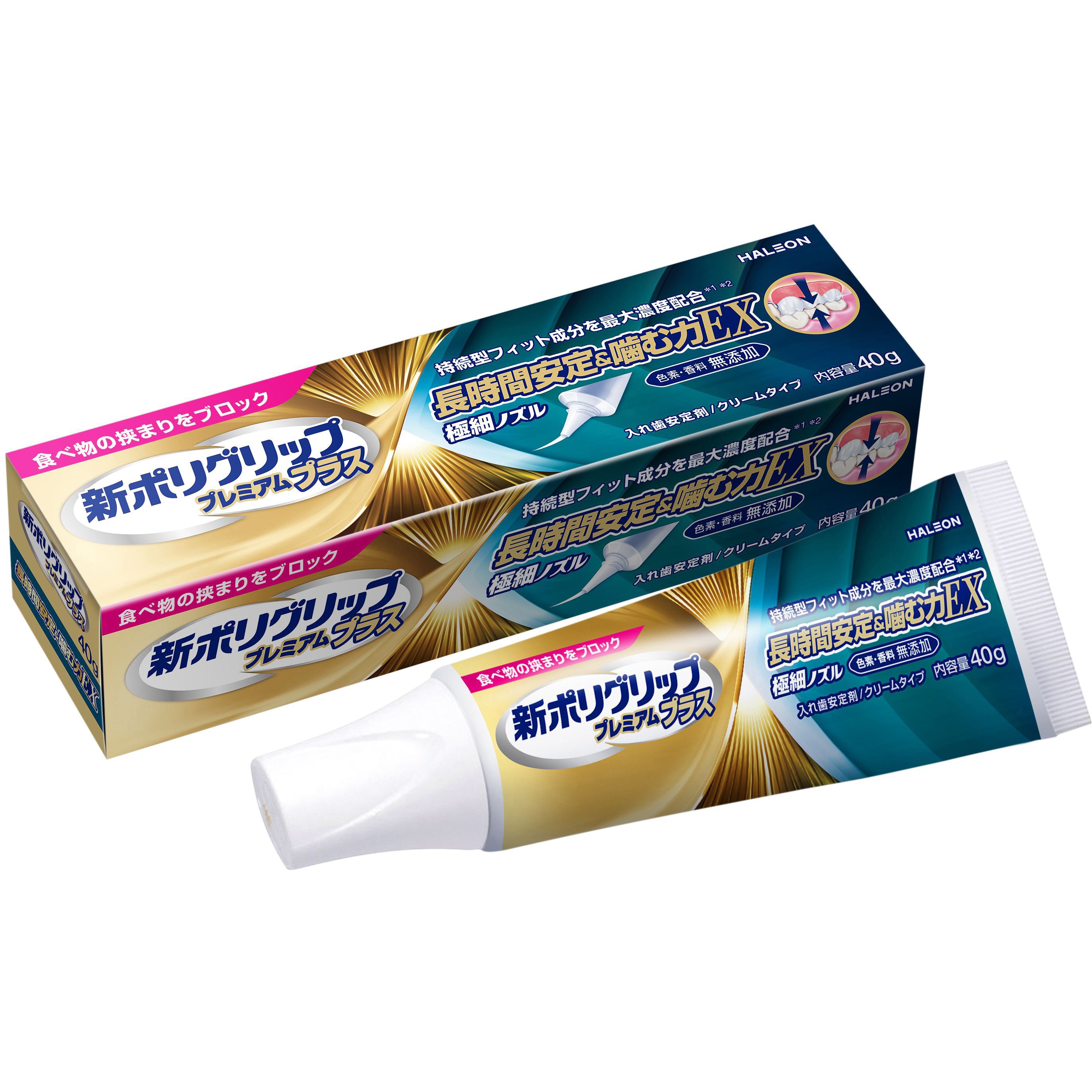 新ポリグリップ プレミアムプラス 長時間安定&噛む力EX 1個(40g