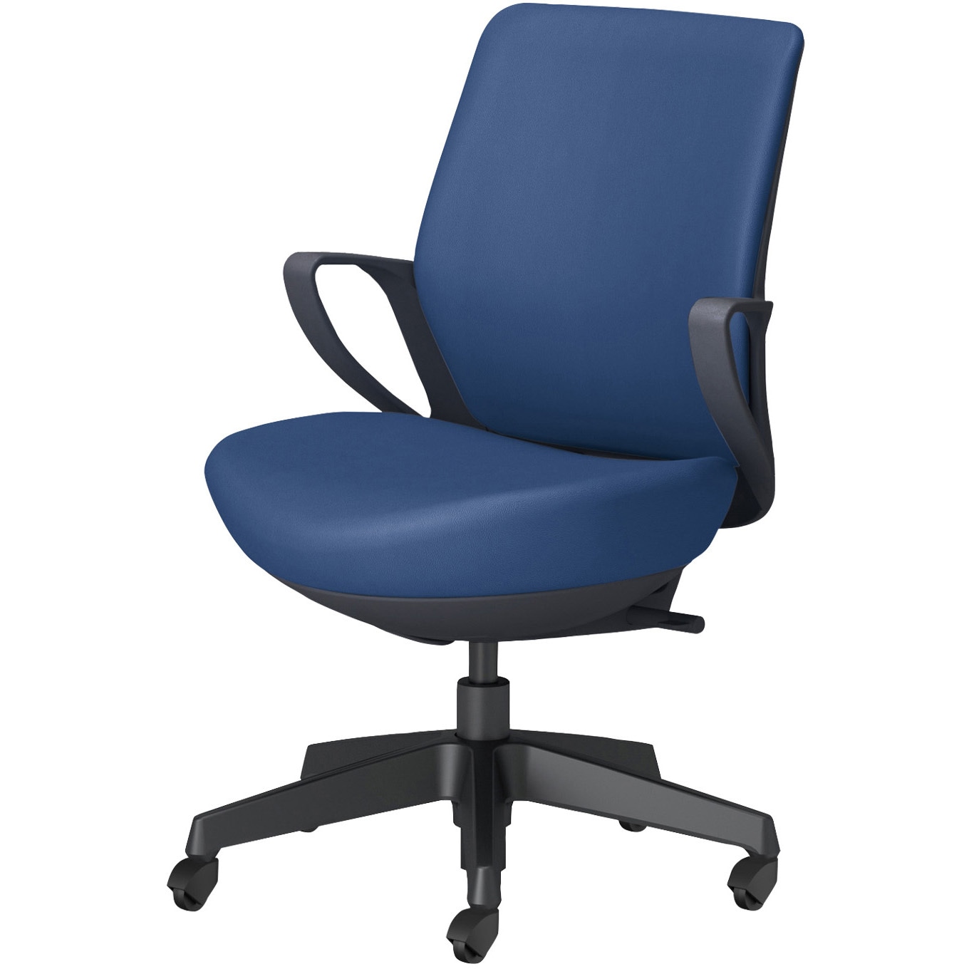 C10-B11SG-BKVZ641 オフィスチェアー ピコラリビナ ブラック脚 ローバック レザー(配送・組立サービス付き) 1脚 コクヨ 【通販モノタロウ】