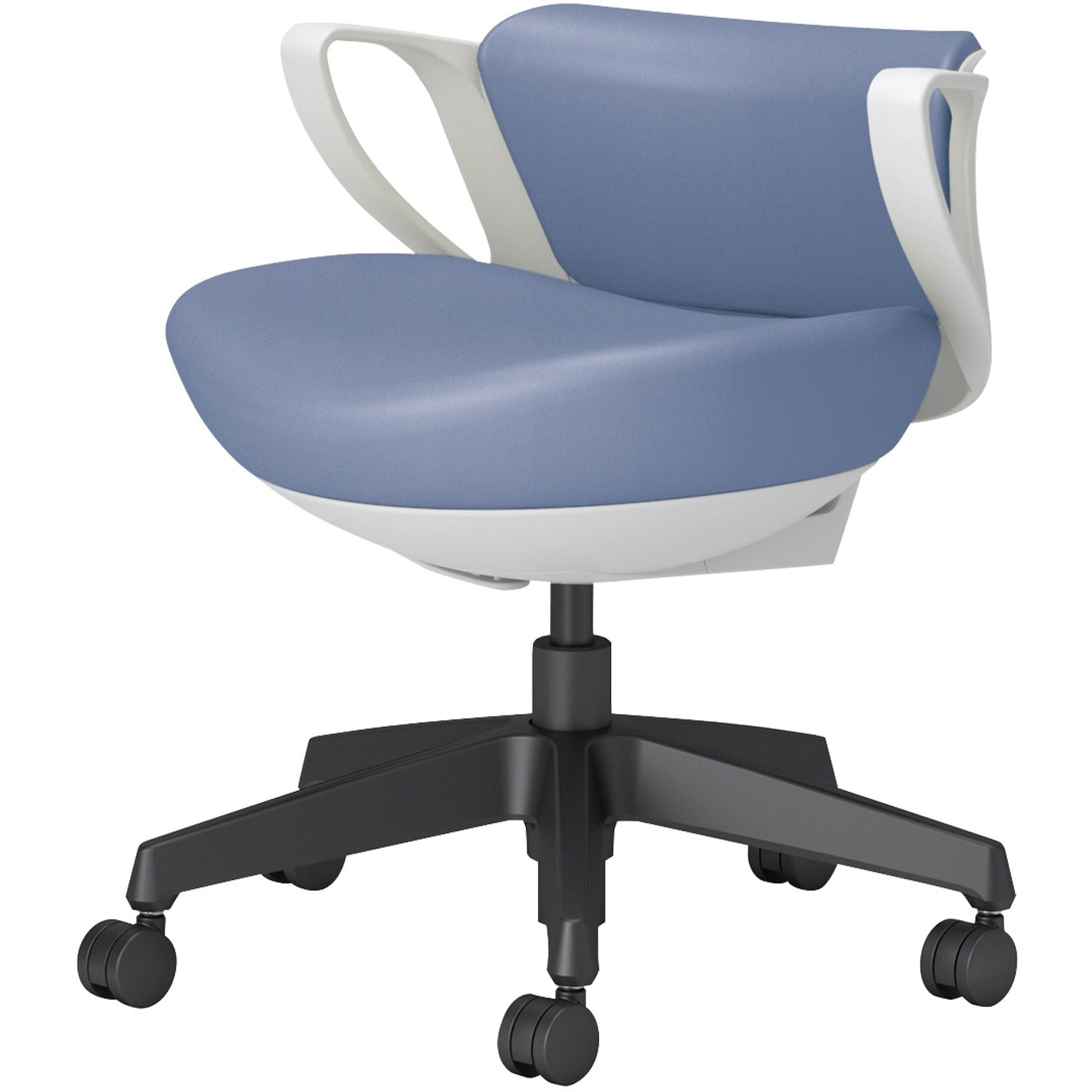 C10-B19SW-E1VZ621 オフィスチェアー ピコラリビナ ブラック脚 ミニバック レザー(配送・組立サービス付き) 1脚 コクヨ 【通販モノタロウ】