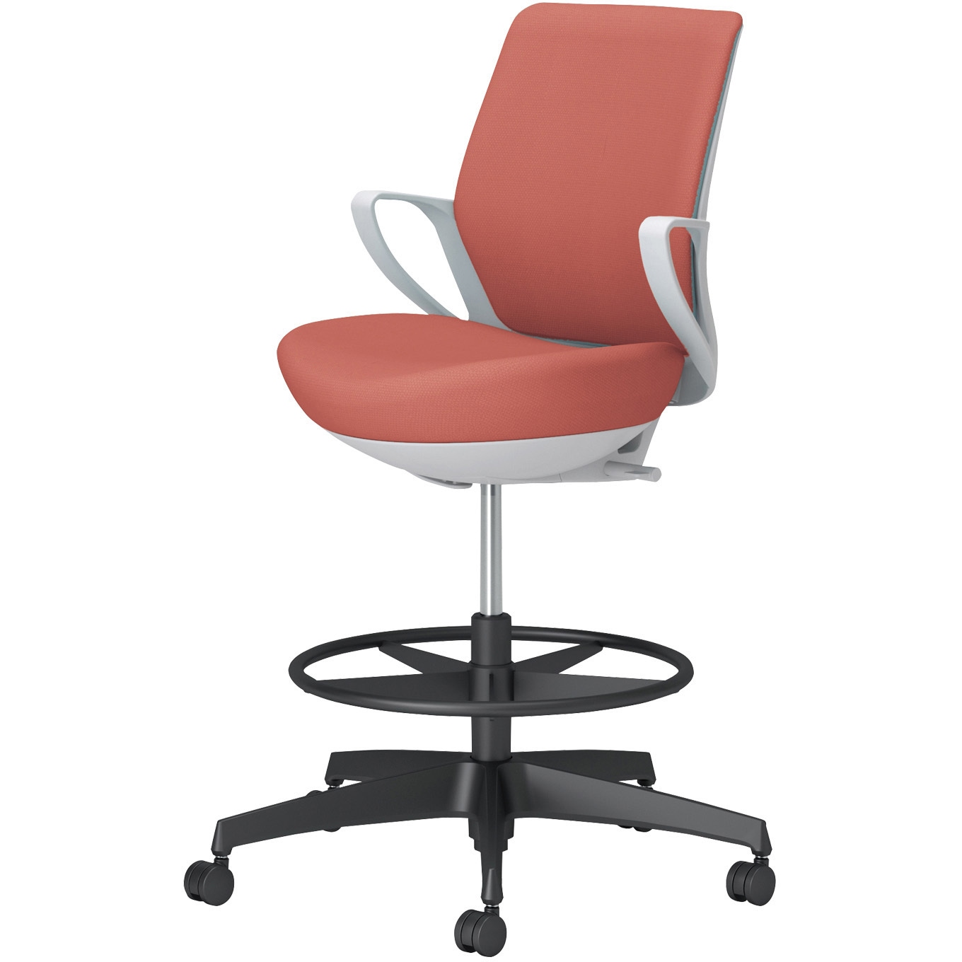 C10-B21CW-E1G90T1 オフィスチェアー ピコラリビナ ハイタイプ ブラック脚 ローバック 布(配送・組立サービス付き) 1脚 コクヨ 【通販モノタロウ】