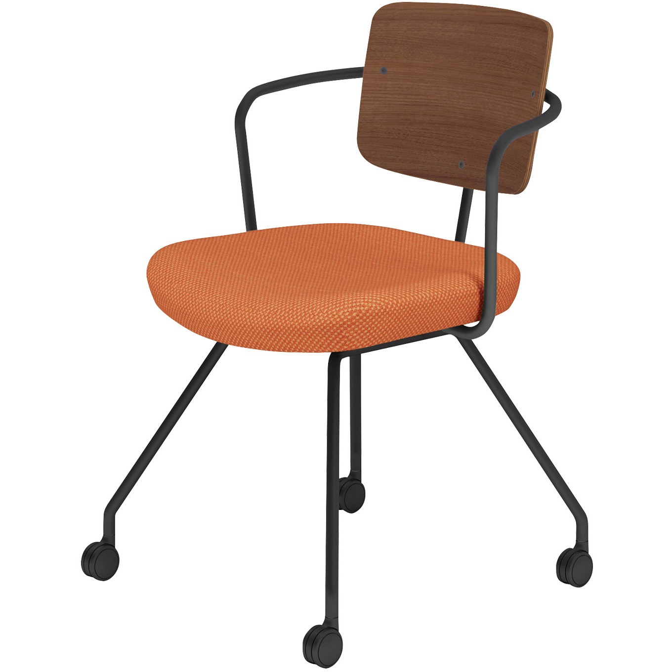 K16-B24CU-B0TRX1 オフィスチェアー リーテ キャスター脚 フレームタイプ 背合板(配送・組立サービス付き) 1脚 コクヨ 【通販モノタロウ】