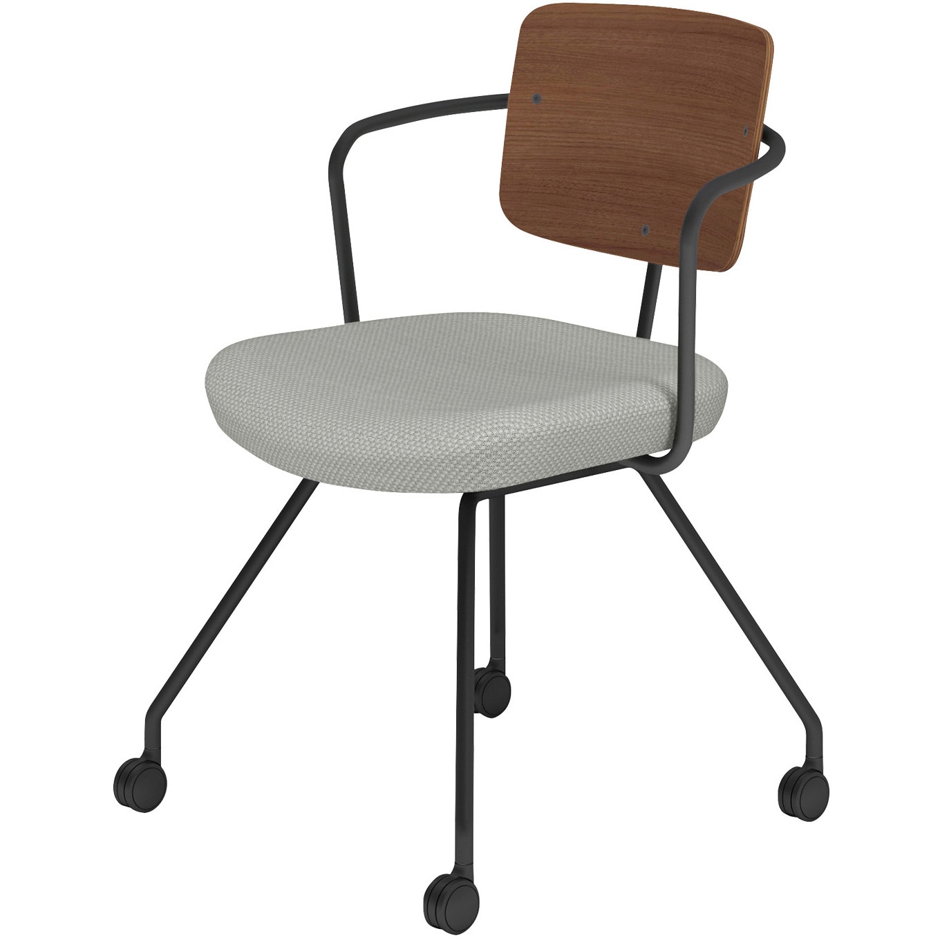 K16-B24CU-BE2RX1 オフィスチェアー リーテ キャスター脚 フレームタイプ 背合板(配送・組立サービス付き) 1脚 コクヨ 【通販モノタロウ】