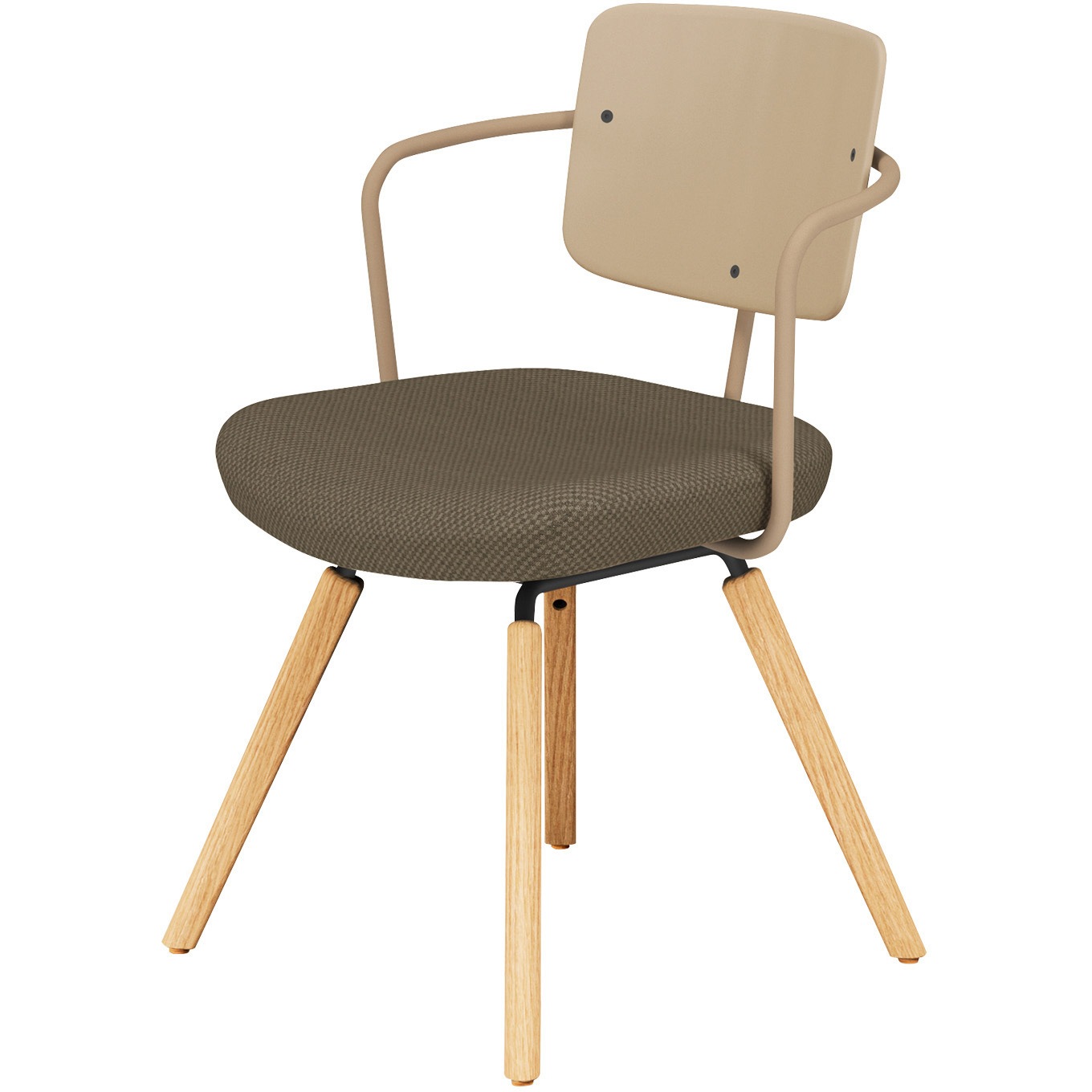 K16-D03CZ-ZM61KX1 オフィスチェアー リーテ 木脚 フレームタイプ 背樹脂(配送・組立サービス付き) コクヨ 組立・設置・取付